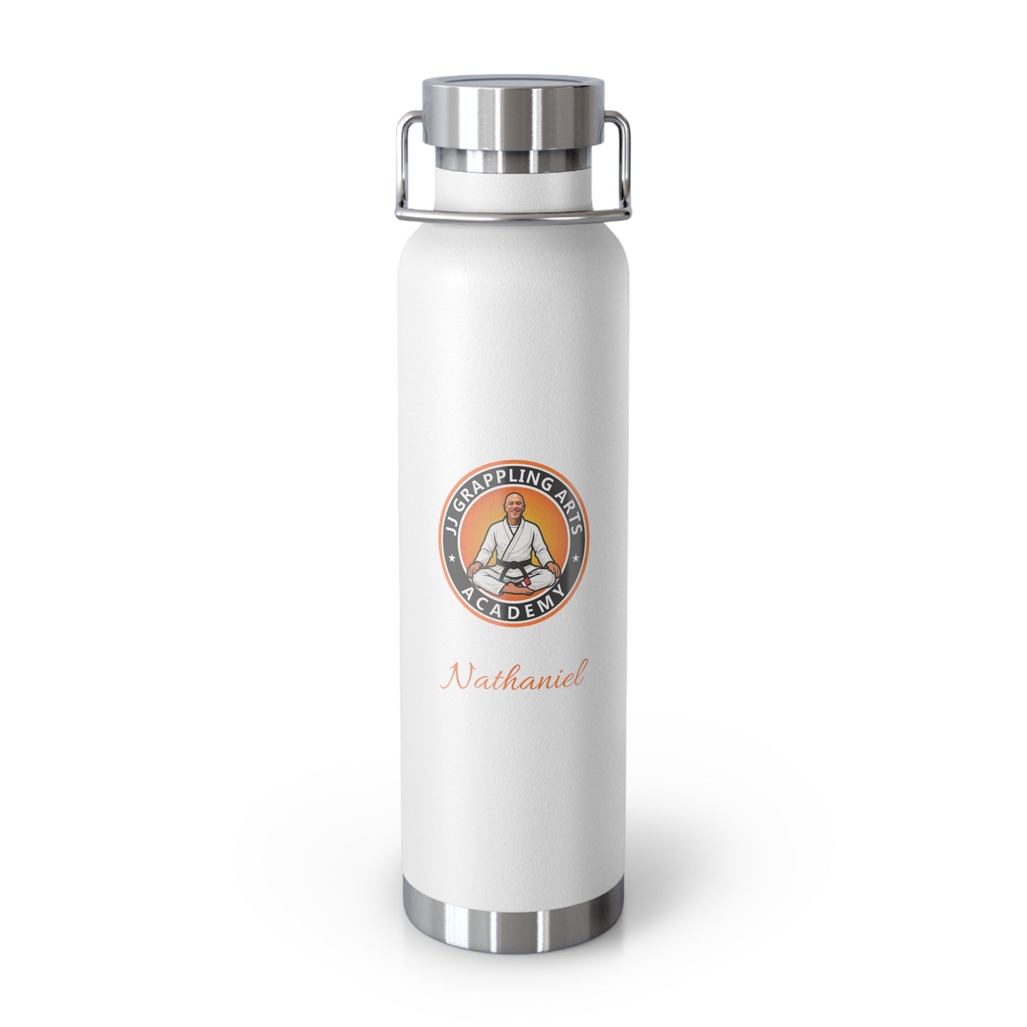 PERSONALIZED JJ Grappling Arts Academy Copper Vacuum Insulated Bottle, 22oz, 7 Colors
