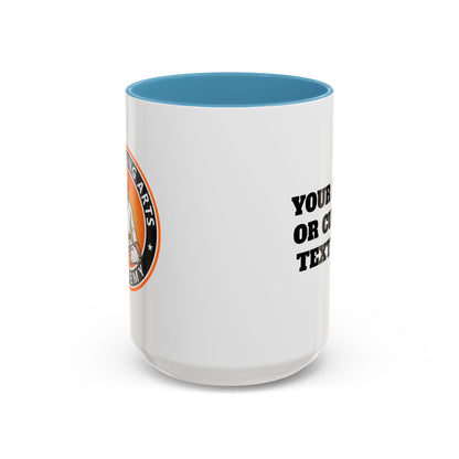 PERSONALIZED JJ Grappling Arts Academy Accent Handle Coffee Mug (11, 15oz), 5 colors