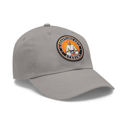 JJ Grappling Arts Academy UNISEX Dad Hat with Black Leather Patch, 4 Colors