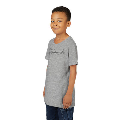 JJ Grappling Arts Signature Minimalist Youth Short Sleeve Tee, 4 Colors - Bella+Canvas