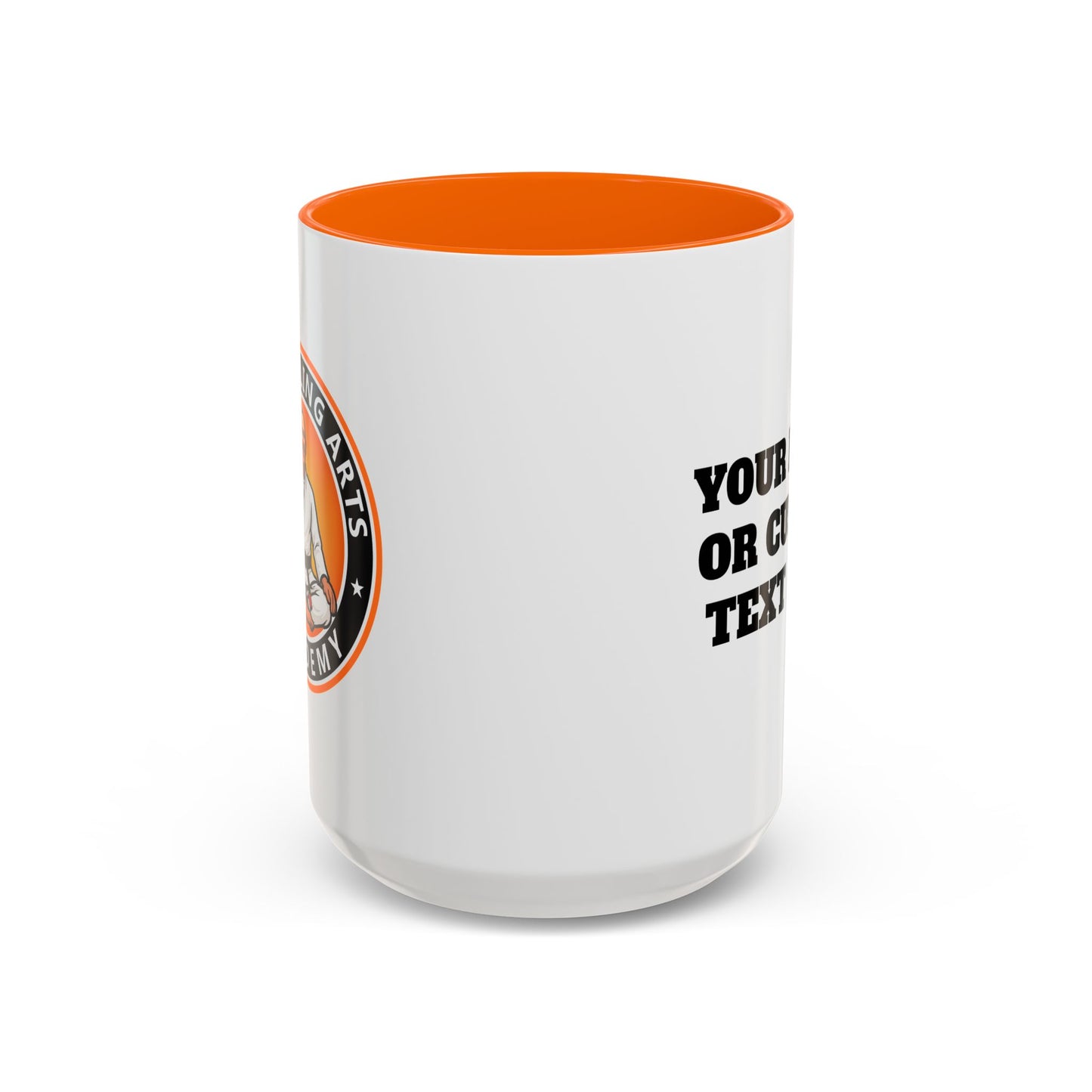 PERSONALIZED JJ Grappling Arts Academy Accent Handle Coffee Mug (11, 15oz), 5 colors