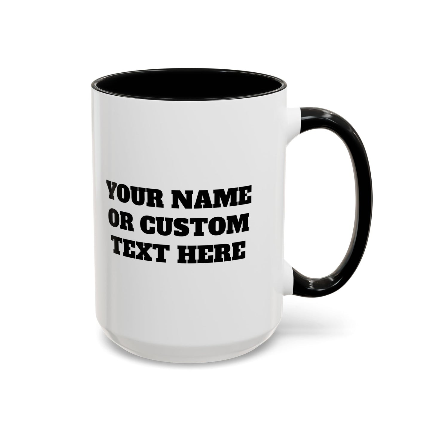 PERSONALIZED JJ Grappling Arts Academy Accent Handle Coffee Mug (11, 15oz), 5 colors