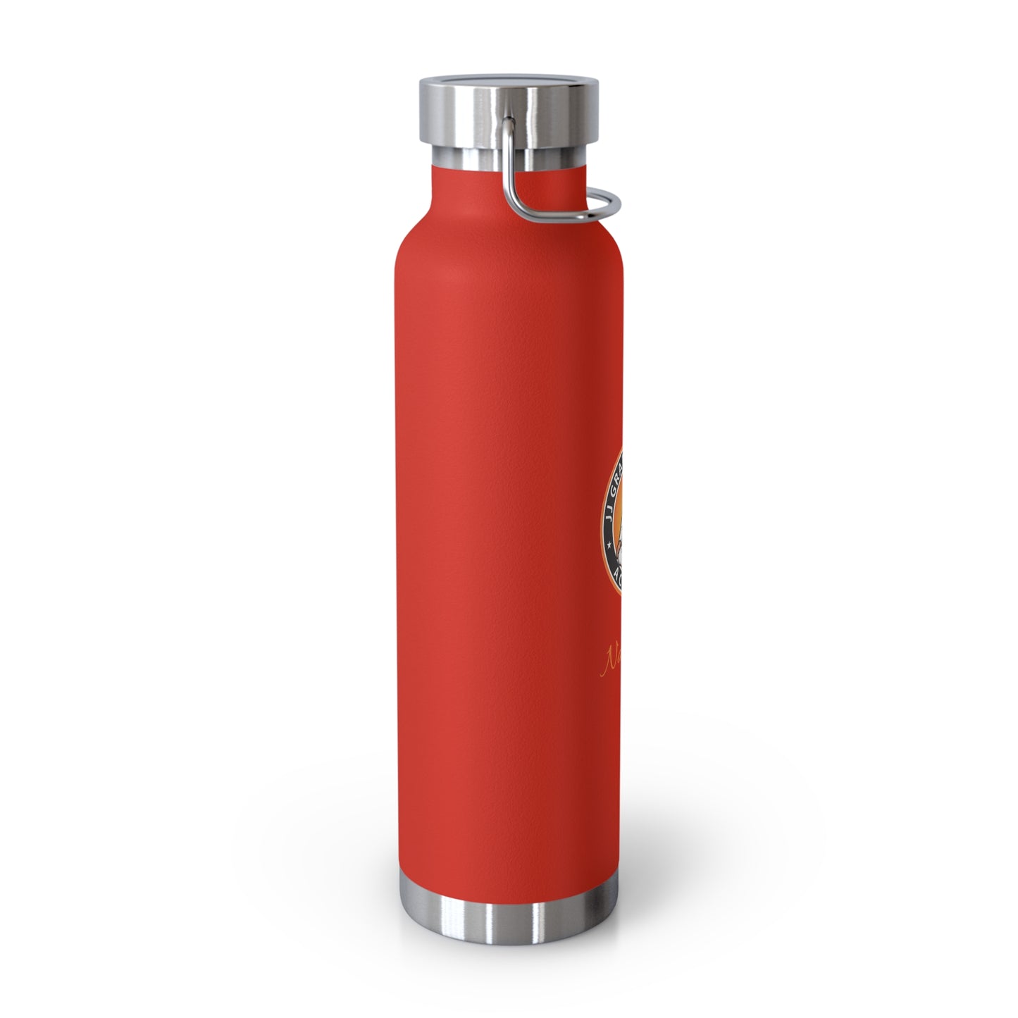 PERSONALIZED JJ Grappling Arts Academy Copper Vacuum Insulated Bottle, 22oz, 7 Colors