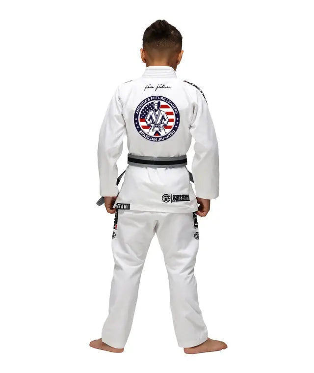 Kidworks USA Stem Academy Tatami KIDS Elements Superlite Gi - White - AFL BJJ