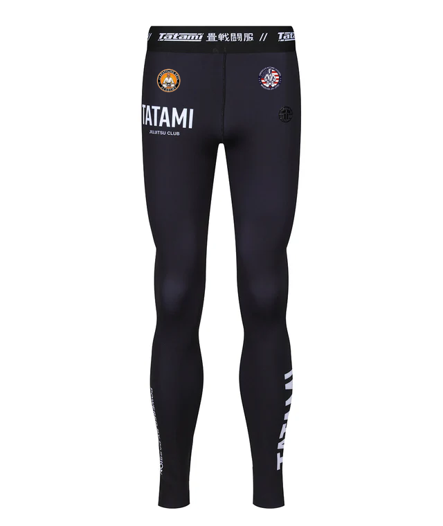 JJ Grappling Arts Tatami MENS JJ Club Grappling Spats - Black - AFL BJJ