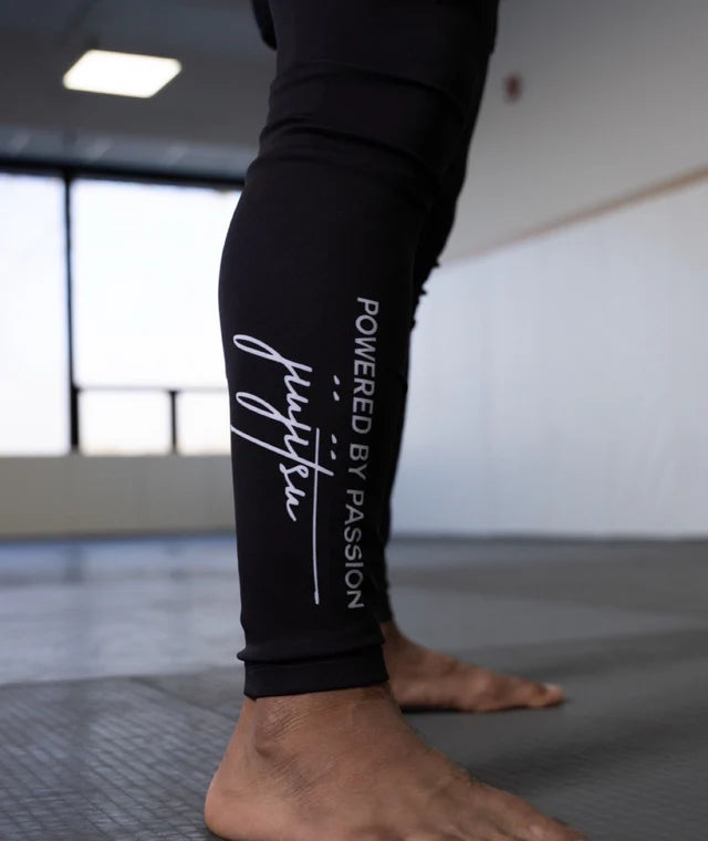 JJ Grappling Arts Tatami MENS JJ Club Grappling Spats - Black - AFL BJJ